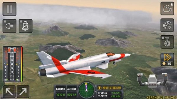 Flight Sim 2018 #158 - Nasa Supersonic Airplane Fly - Android Gameplay