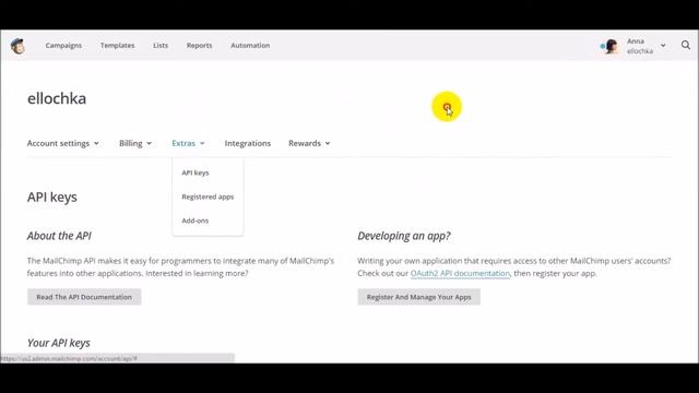 Быстро и легко интегрируем Mailchimp через API Keys. Как, что и зачем. смотреть онлайн