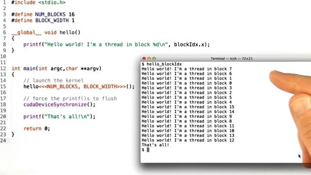 A Thread Block Programming Example - Solution - Intro to Parallel Programming смотреть онлайн