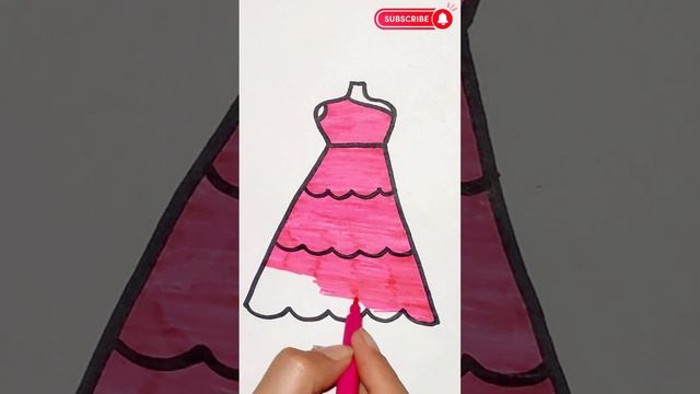 ??"Sparkling Pink Glitter Frock Drawing for Kids | Fun Art Tutorial!"? #drawing #kidssong #kidsart смотреть онлайн