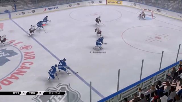 NHL 2K7 Xbox 360 gameplay Season mode - Ottawa Senators vs Toronto Maple Leafs смотреть онлайн