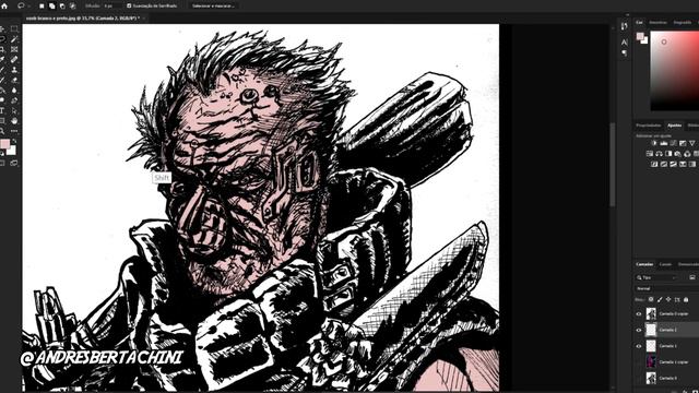 Desenhando OZOB NERDCAST RPG CYBERPUNK 2077 / drawing speedpaint comic art tutorial смотреть онлайн