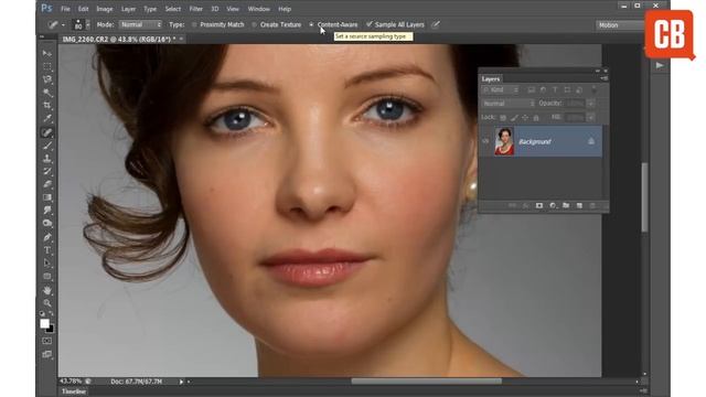 Photoshop: How to use the Spot Healing Brush Tool смотреть онлайн