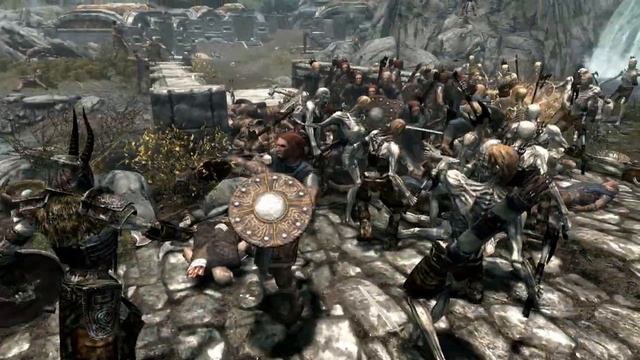 ALL Stormcloak army VS Army of the dead - Skyrim смотреть онлайн