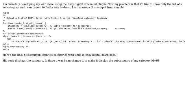 Wordpress: Easy Digital Download Sub category (2 Solutions!!) смотреть онлайн