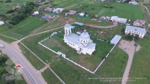 Аэросъемка Казанско-Богородицкой церкви (с. Старое Чурилино)