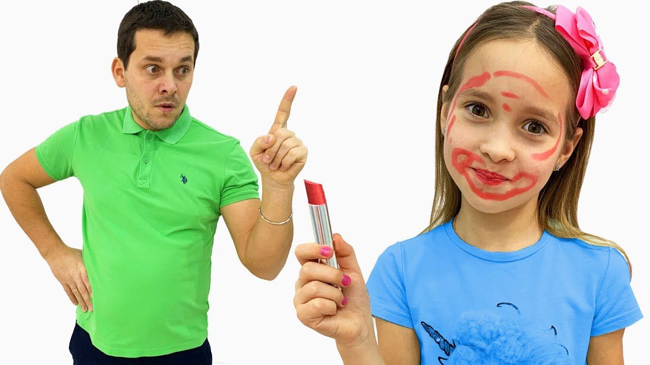 София учится пользоваться Детской косметикой, Веселая история для детей про Игрушки смотреть онлайн