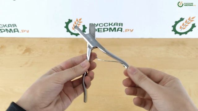 Щипцы клиновидные для мечения выщипами на ушах - осмотр смотреть онлайн