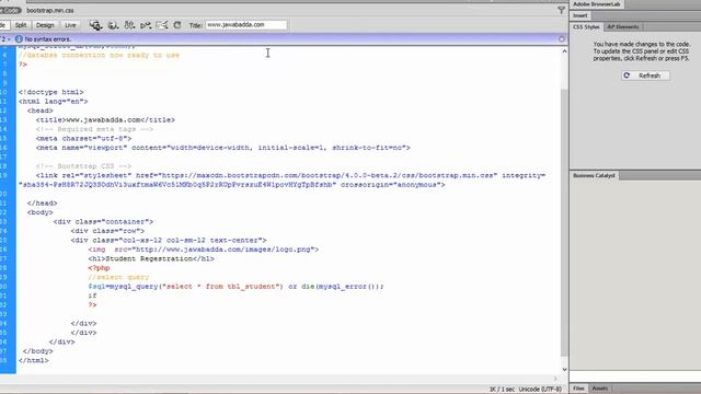 How to Connect php to MySQL database using wamp server by jawabadda смотреть онлайн