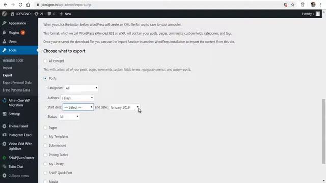 Move Wordpress From One Site To Other Import Wordpress Posts смотреть онлайн