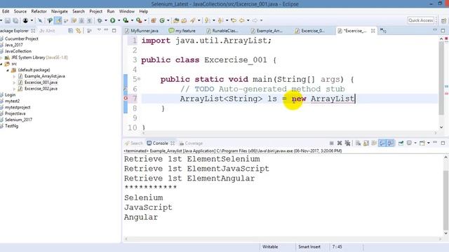 ArrayList Java смотреть онлайн
