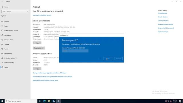 How to change the computer name in Windows Server 2022 смотреть онлайн