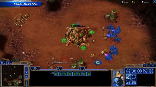Starcraft 2: Harass Defense Drill смотреть онлайн