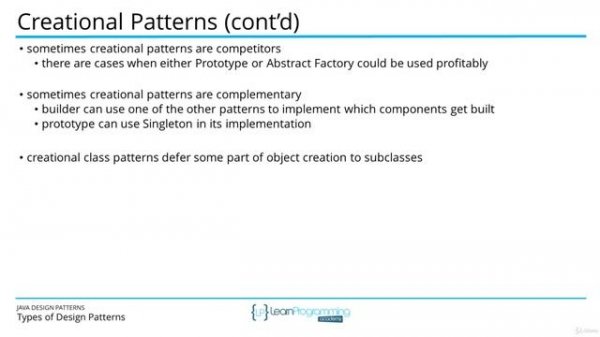 The Java Design Patterns Course--5  Types of Design Patterns