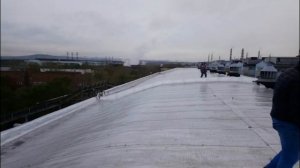 Материал Ризолин на кровлях завода Русал (Красноярск).