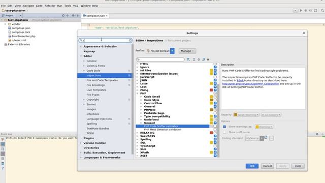 test snif phpstorm смотреть онлайн