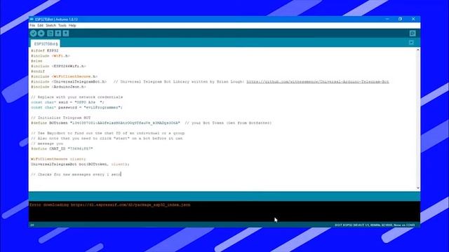 ESP32 Telegram Bot to Control LED смотреть онлайн