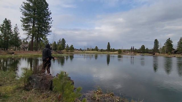 Рыбалка Нахлыстом / Практика Прокидывания в Центральном Орегоне #рыбалка #flyfishing #орегон #orego