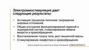 Урок по миостимуляции