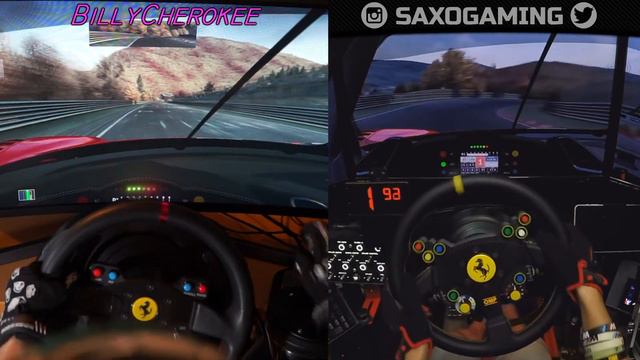 BillyCherokee vs Saxogaming / Comparativa en Nürburgring / Ferrari 488 GT3 смотреть онлайн