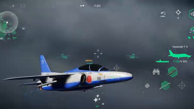 Modern Warships - Kawasaki T-4 Japanese fighter Jet - In Action смотреть онлайн