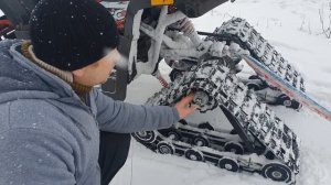 Переделка квадроцикла, на зимний вариант, быстросьём)