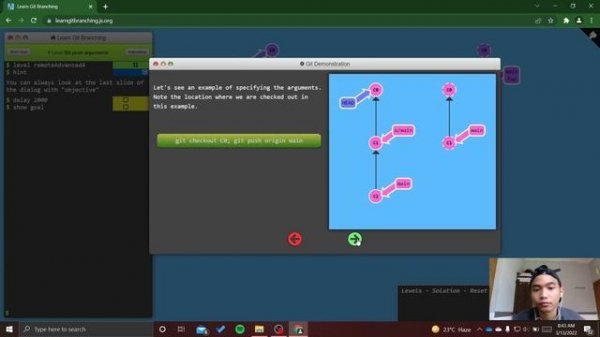 Learn Git Branching - Remote (To Origin And Beyond -- Advanced Git Remotes!)