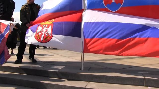 Фотоссессия на фоне флага Новороссии смотреть онлайн