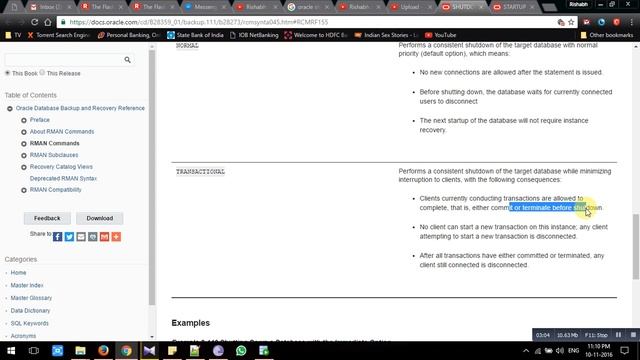 010 E - STARTUP and SHUTDOWN and different parameters used with them in SQL смотреть онлайн