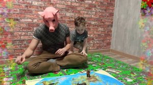 РАЗВИВАЮЩИЕ ИГРЫ ДЛЯ МАЛЫШЕЙ! УЧИМ ЖИВОТНЫХ и СТРАНЫ! Ищем домики для зверей.