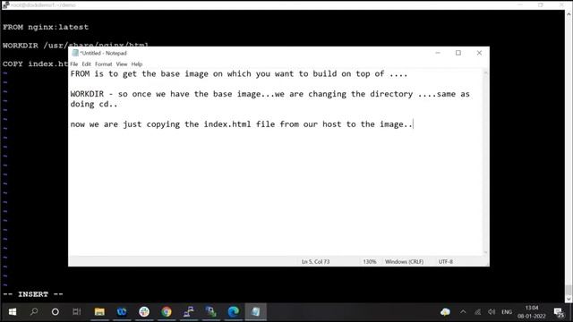 #DOC011 How to create a simple docker image using Dockerfile #docker #kubernetes смотреть онлайн