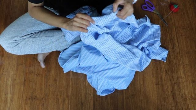 DIY: Convert Men's Shirt / T-shirt To Off Shoulder Top | Recycle Old Shirt