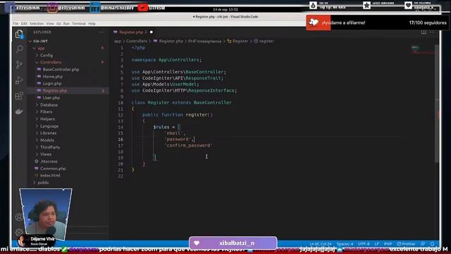 Autenticación RESTful API JWT - Codeigniter 4 смотреть онлайн