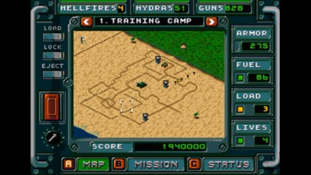 Sega Mega Drive 2 (Smd) 16-bit Jungle Strike Mission 3 Training Grounds