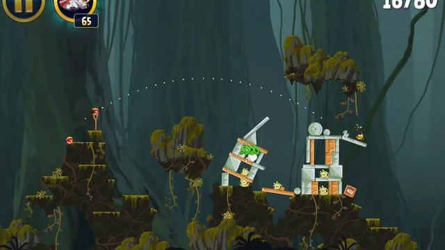 Angry Birds Star Wars J-32 3 Stars Path of the JEDI J-32 3 Stars Walkthrough смотреть онлайн