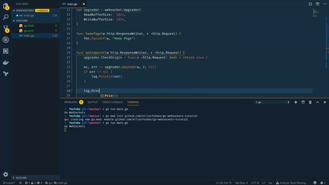 Go WebSocket Tutorial With The Gorilla/websocket Package