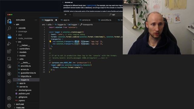 Setting up logging for NodeJS with Winston смотреть онлайн