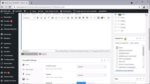 Como criar e excluir posts no Wordpress смотреть онлайн