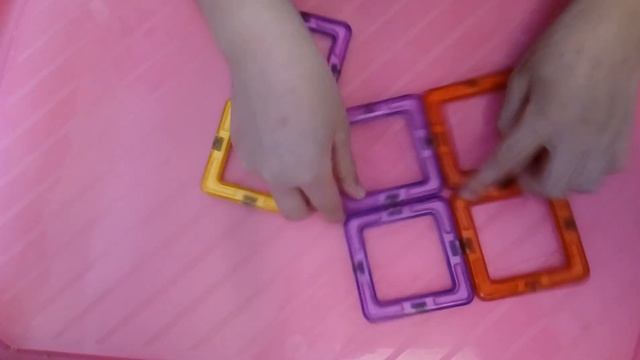 The square of the magnetic designer / Квадрат из магнитного конструктора смотреть онлайн