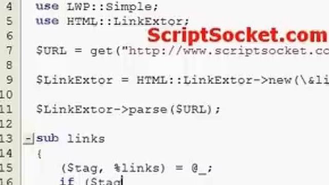 Perl Tutorial 48 - HTML::LinkExtor - Extract Links & Images смотреть онлайн