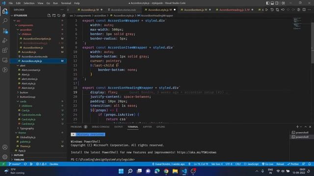 Accordion component using react styled components and storybook смотреть онлайн