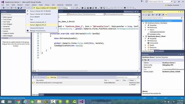Xamarin 01D - Xamarin Forms Overview (Portable) смотреть онлайн