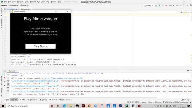 CSS50 AI WITH PYTHON PROJECT 1 A : MINESWEEPER смотреть онлайн