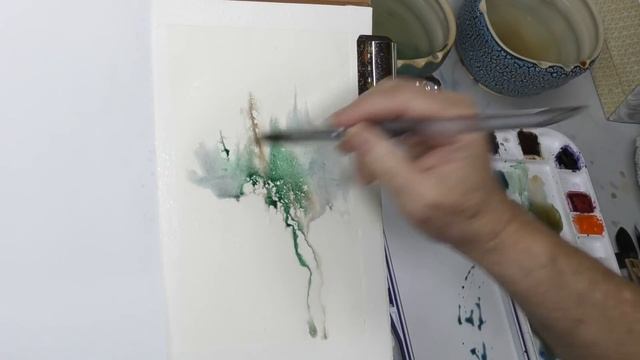 Choosing a Limited Color Scheme. A Study in Greens. #worldwatercolormonth. смотреть онлайн