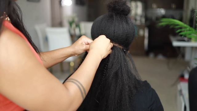 Microlink Extensions on 4C Natural Hair | Install & Tutorial | Simone Sharice смотреть онлайн