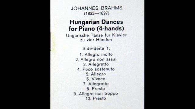 Alfons und Aloys Kontarsky: Hungarian Dance No. 6 in D flat major (Brahms) - Piano Four Hands смотреть онлайн