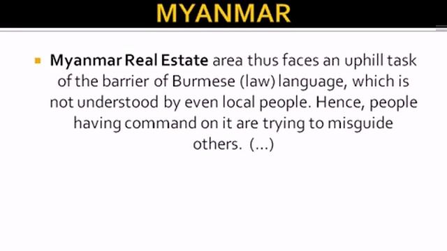 Property in Burma смотреть онлайн