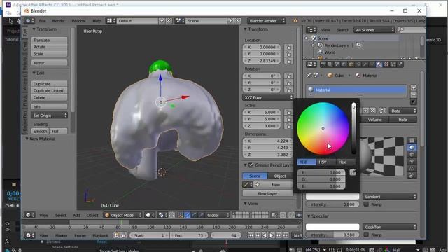 Tutorial: Cinema 4D and Blender OBJ Sequence Export for Element 3D смотреть онлайн