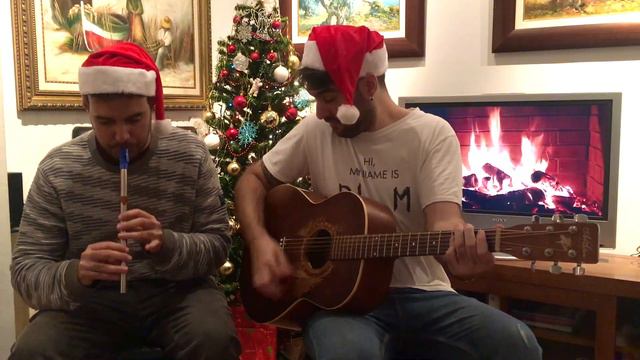 All I Want For Christmas Is You Irish/Celtic style on tin whistle & guitar смотреть онлайн