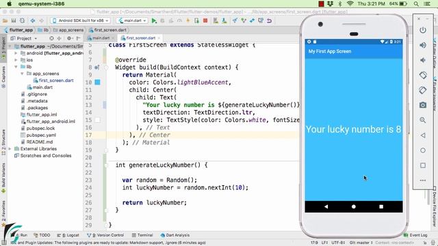 Flutter Apps Tutorial for Beginners: Add logic to your app PART-4 #1.6 смотреть онлайн